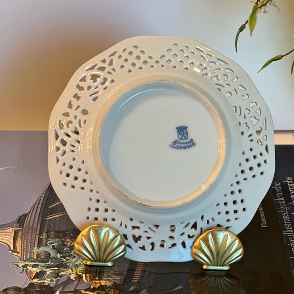 Porcelain Reticulated Plate Germany - Picture 6 of 7